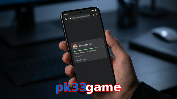 Main screen of Pk33game apk page for PK players